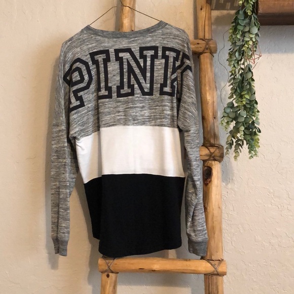 PINK tri colored pullover - Picture 3 of 3